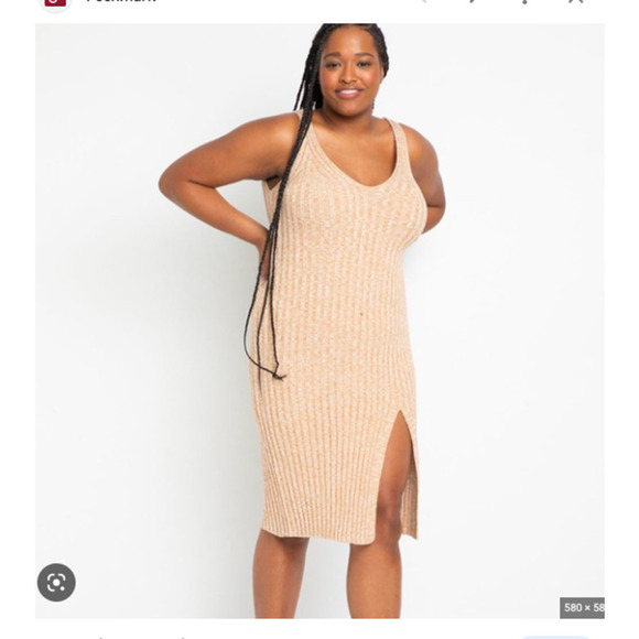 Eloquii Dresses & Skirts - ELOQUII Ribbed Dress with Slit